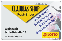 Claudia´s Shop
                                  in 85283 Wolnzach
